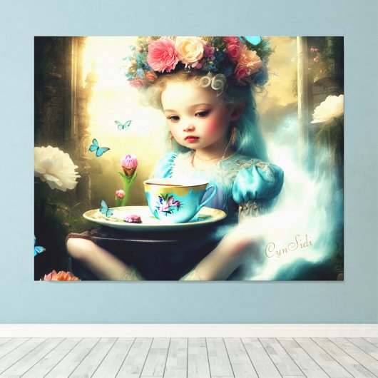 Treten Sie ein in meine Welt Leinwanddruck (Insitu (Holzboden))