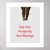 Treten Sie ein in Wohlstand und Segnungen Poster (Vorne)