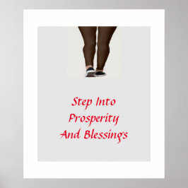 Treten Sie ein in Wohlstand und Segnungen Poster