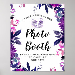 Treten Sie ein Pose Foto Booth Wedding Reception S Poster