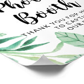 Treten Sie ein Pose Foto Booth Wedding Reception S Poster (Ecke)