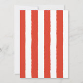 Treten Sie gleich auf! Blue Editable Circus Birthd Einladung (Rückseite)