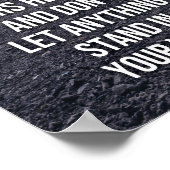 Treten Sie Ihren Ängsten entgegen - Wolf - Fitness Poster (Ecke)