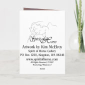 Treten Sie in Ihr eigenes Licht Karte (Rückseite)