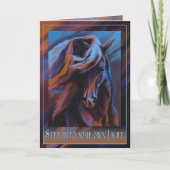 Treten Sie in Ihr eigenes Licht Karte (Vorderseite)