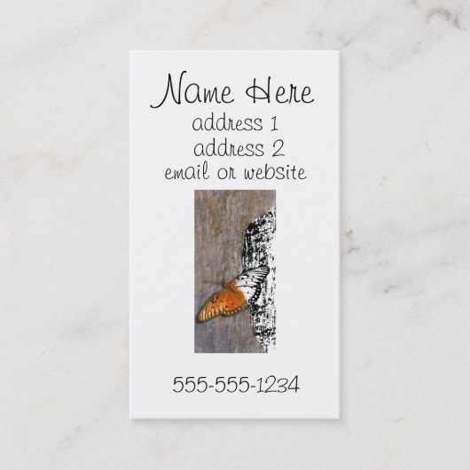 Treten Sie in Wirklichkeit Visitenkarte (Vorderseite)