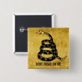 Treten Sie mich nicht kundengerechter Knopf Button (Vorne & Hinten)