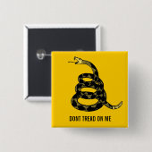 Treten Sie mich nicht kundengerechter Knopf Button (Vorne & Hinten)