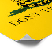 Treten Sie mir kein Gadsden-Poster auf Poster (Ecke)