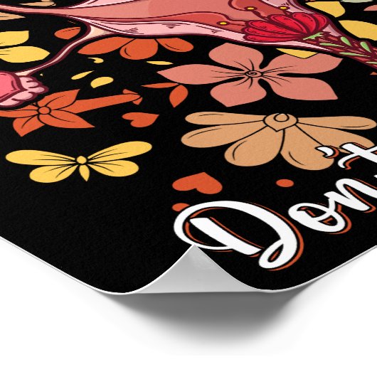 Treten Sie mir keine weibliche Pro-Wahl entgegen Poster (Ecke)