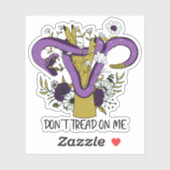 Treten Sie mir nicht als Feministin auf Aufkleber (Blatt)