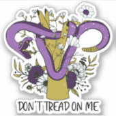 Treten Sie mir nicht als Feministin auf Aufkleber (Vorderseite)