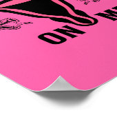 Treten Sie mir nicht als Feministin auf Poster (Ecke)