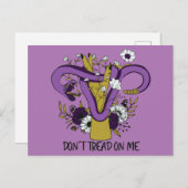 Treten Sie mir nicht als Feministin auf Postkarte (Vorne/Hinten)