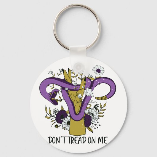 Treten Sie mir nicht als Feministin auf Schlüsselanhänger (Vorderseite)