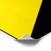 Treten Sie mir nicht auf Anarchistenflagge Poster (Ecke)