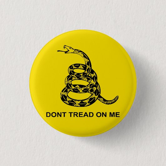 Treten Sie mir nicht auf Button (Vorderseite)