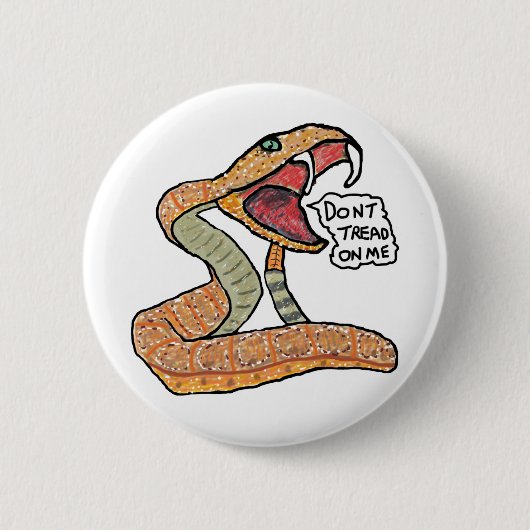 Treten Sie mir nicht auf Button (Vorderseite)
