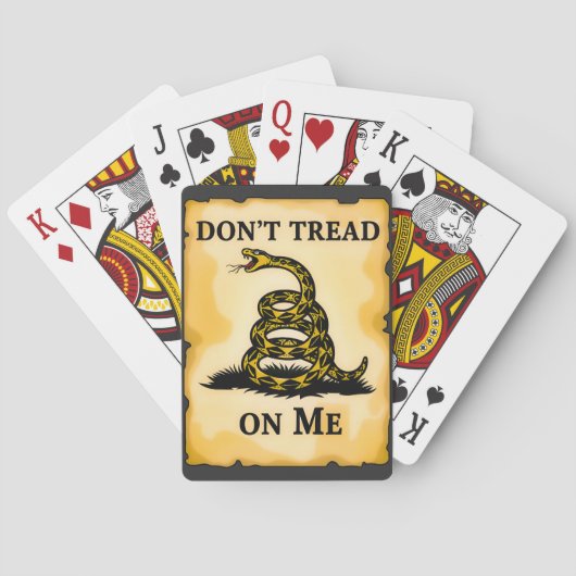 Treten Sie mir nicht auf den T - Shirt Spielkarten (Rückseite)