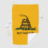 Treten Sie mir nicht auf die Gadsdenflagge Golfhandtuch (Insitu)