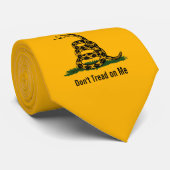 Treten Sie mir nicht auf die Gadsdenflagge Krawatte (Gerollt)