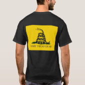 Treten Sie mir nicht auf - Gadsdenflagge T-Shirt (Rückseite)