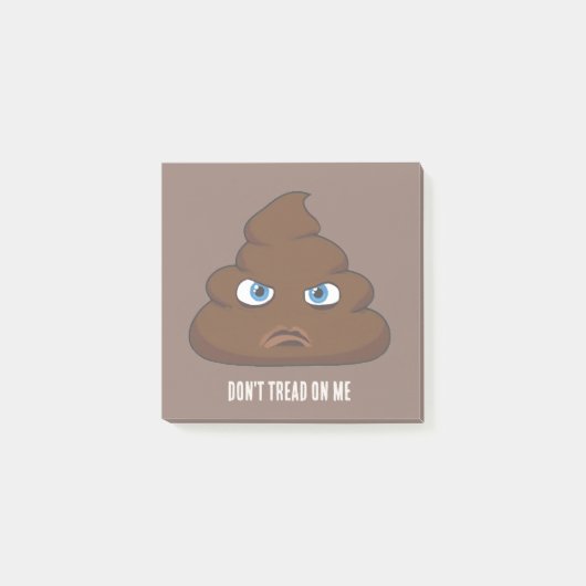 Treten Sie mir nicht auf. Post-it Klebezettel (Vorderseite)