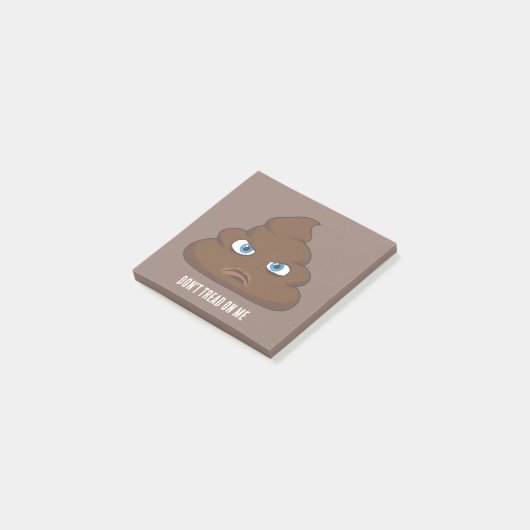 Treten Sie mir nicht auf. Post-it Klebezettel (angewinkelt)