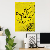Treten Sie mir nicht auf Poster (Heimbüro)