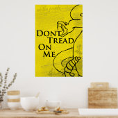 Treten Sie mir nicht auf Poster (Küche)