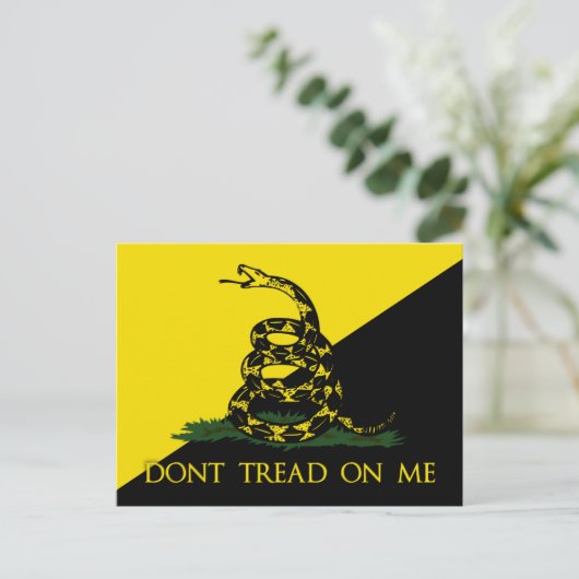 Treten Sie mir nicht auf Postkarte (Stehend Vorderseite)