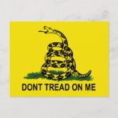 Treten Sie mir nicht auf Postkarte (Vorderseite)