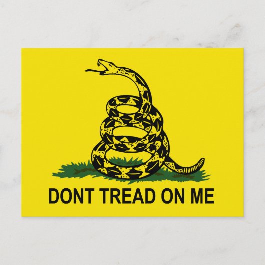 Treten Sie mir nicht auf Postkarte (Vorderseite)