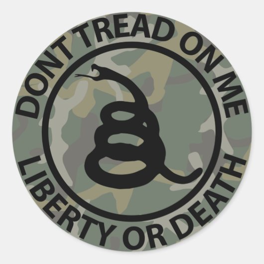 Treten Sie mir nicht auf Runder Aufkleber (Vorderseite)