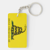 Treten Sie mir nicht die amerikanische Flagge Gads Schlüsselanhänger (Rückseite)