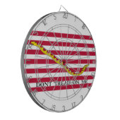 Treten Sie mir nicht in den Jack der US-Marine ein Dartscheibe (Vorderseite Links)