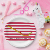 Treten Sie mir nicht in den Jack der US-Marine ein Pappteller (Party)