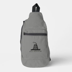 Treten Sie mir nicht in Graue militärische Schlach Crossbody Bag