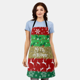 Treten Sie neben Ugly Sweater, Liebe Ugly Weihnach Schürze