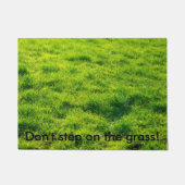 "Treten Sie nicht auf das Gras!" Fußmatte (Vorderseite)