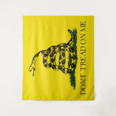 Treten Sie nicht auf dem Foto-Hintergrundband auf Wandteppich (Vorderseite)