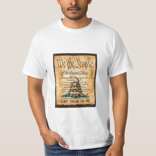 Treten Sie nicht auf der Konstitution T-Shirt (Vorderseite)