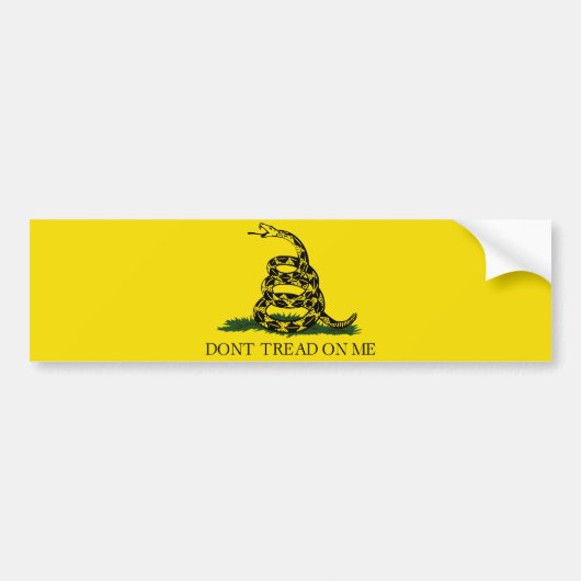 Treten Sie nicht auf meiner Gadsden-Flagge Autoaufkleber (Vorne)