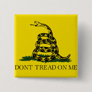 Treten Sie nicht auf meiner Gadsden-Flagge Button