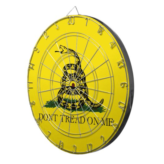 Treten Sie nicht auf meiner Gadsden-Flagge Dartscheibe (Vorderseite rechts)