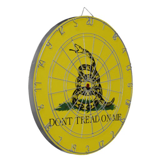 Treten Sie nicht auf meiner Gadsden-Flagge Dartscheibe (Vorderseite Links)