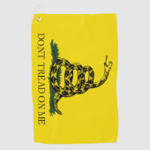 Treten Sie nicht auf meiner Gadsden-Flagge Golfhandtuch (Vorderseite)