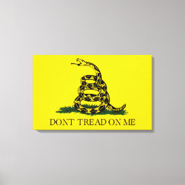 Treten Sie nicht auf meiner Gadsden-Flagge Leinwanddruck