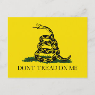 Treten Sie nicht auf meiner Gadsden-Flagge Postkarte