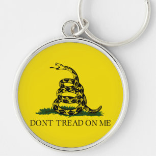 Treten Sie nicht auf meiner Gadsden-Flagge Schlüsselanhänger